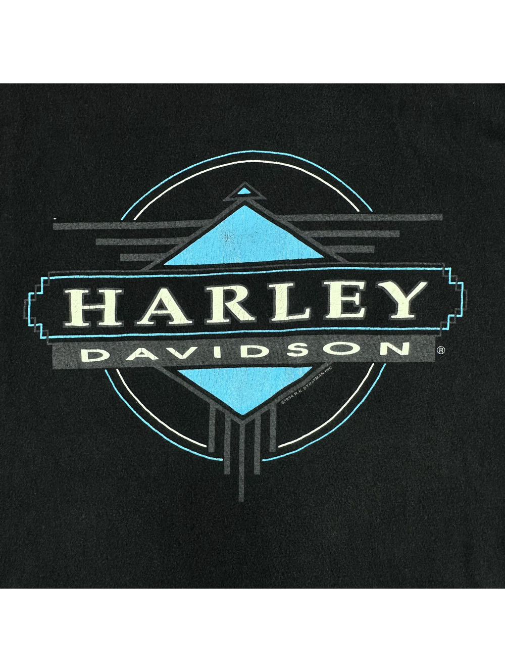 Harley-Davidson Vintage 1994 Nice France Black Cotton T-Shirt - XL - Picture 3 of 7